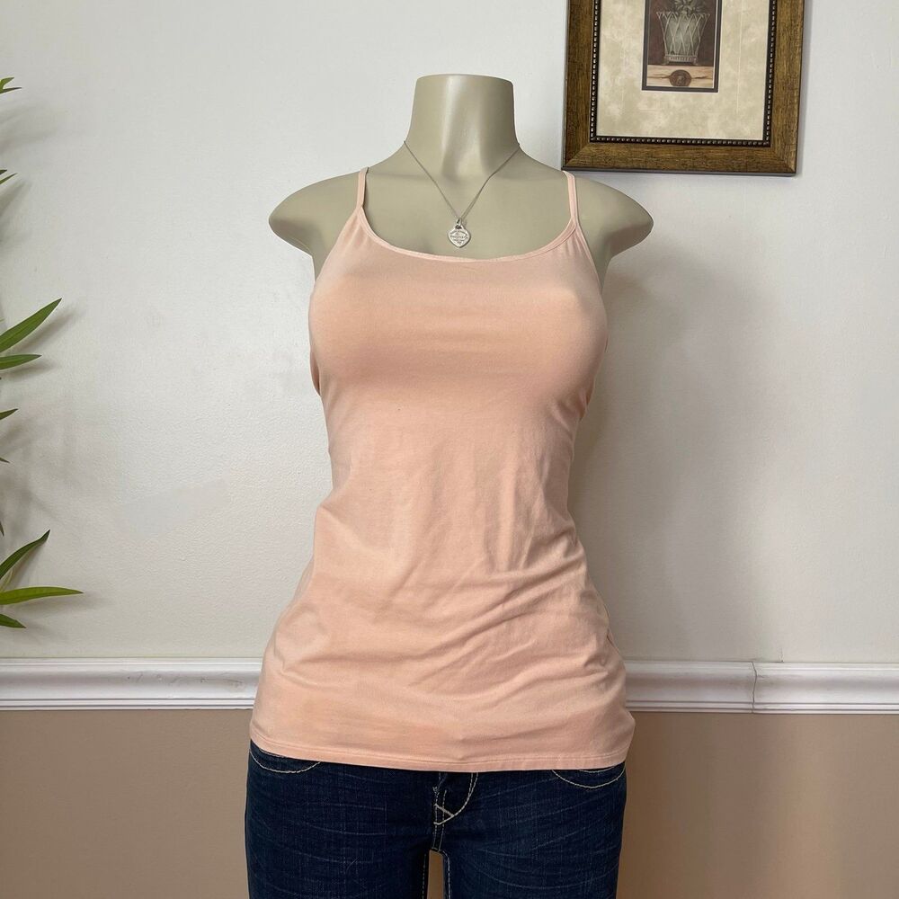 Felina Women’s Nude Cotton Modal Loose Fitting Camisole Tank Top